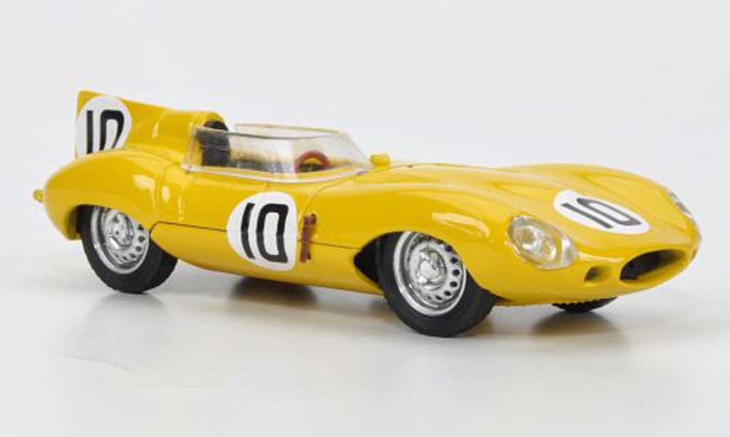 Jaguar D-Type 1955 1/43 Brumm 1955 No.10John Claes - Jacques Swaters 24h Le Mans modelauto