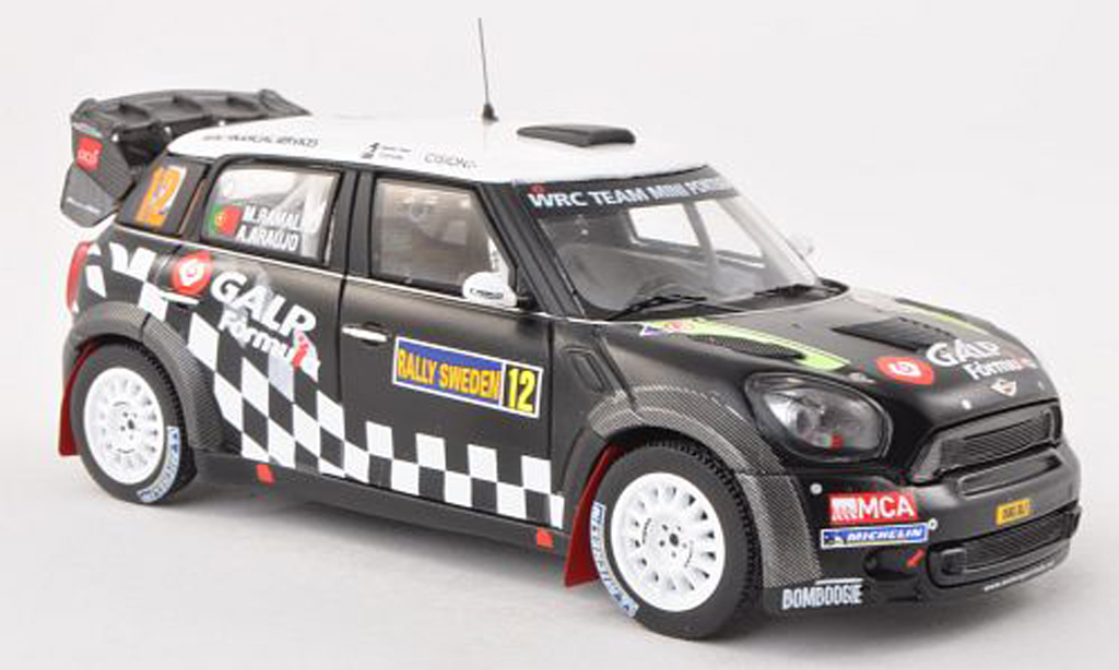 Mini Cooper WRC 1/43 IXO WRC John Works No.12 Team Portugal Rally Schweden 2012 A.Araujo/M.Ramalho modelauto