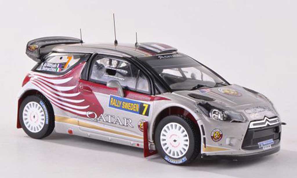 DS Automobiles DS3 WRC 2012 1/43 IXO WRC 2012 No.7 Qatar Rally Schweden N.Al-Attiyah/G.Bernacchini modelauto