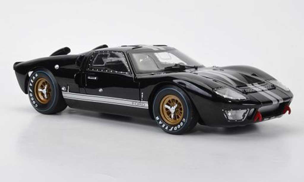 Ford GT40 1/18 Shelby Collectibles GT 40 MkII zwart/grijs metallic 1966 modelauto