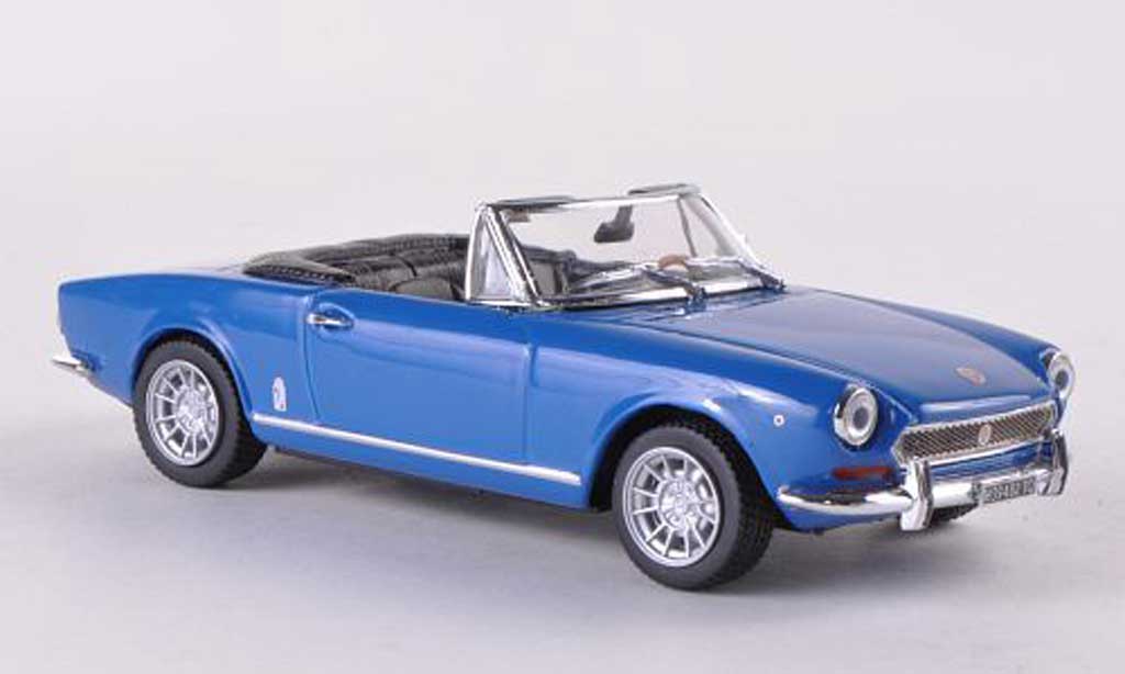 Fiat 124 Spider 1/43 Vitesse Spider BS blauw 1970 modelauto