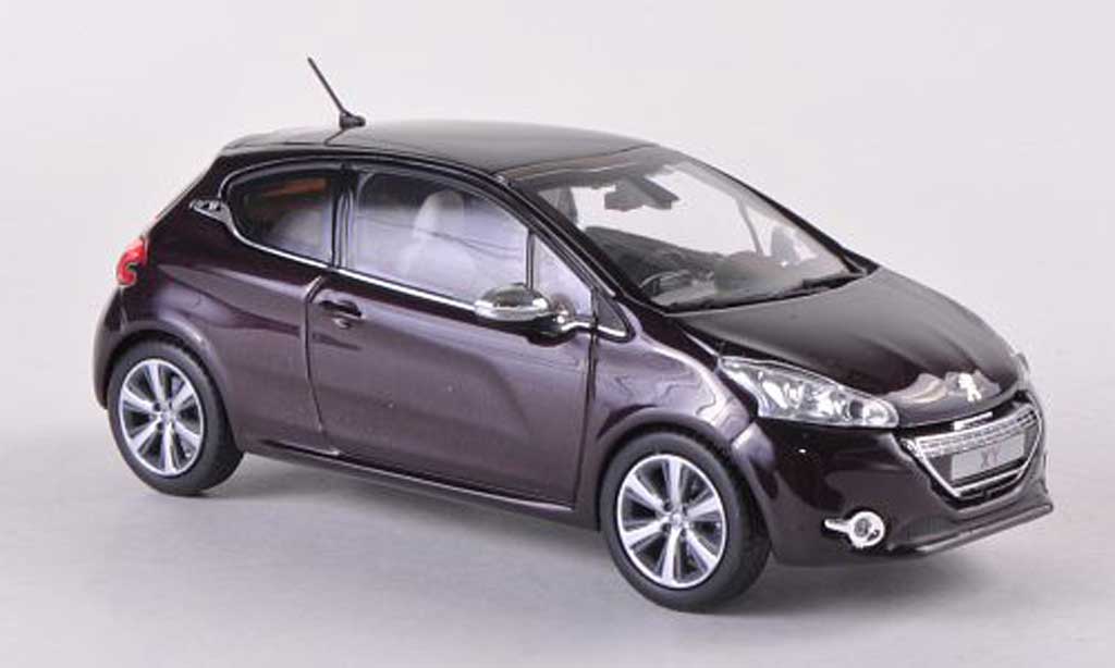 Peugeot 208 1/43 Norev XY lila 3-Turer 2012 modelauto