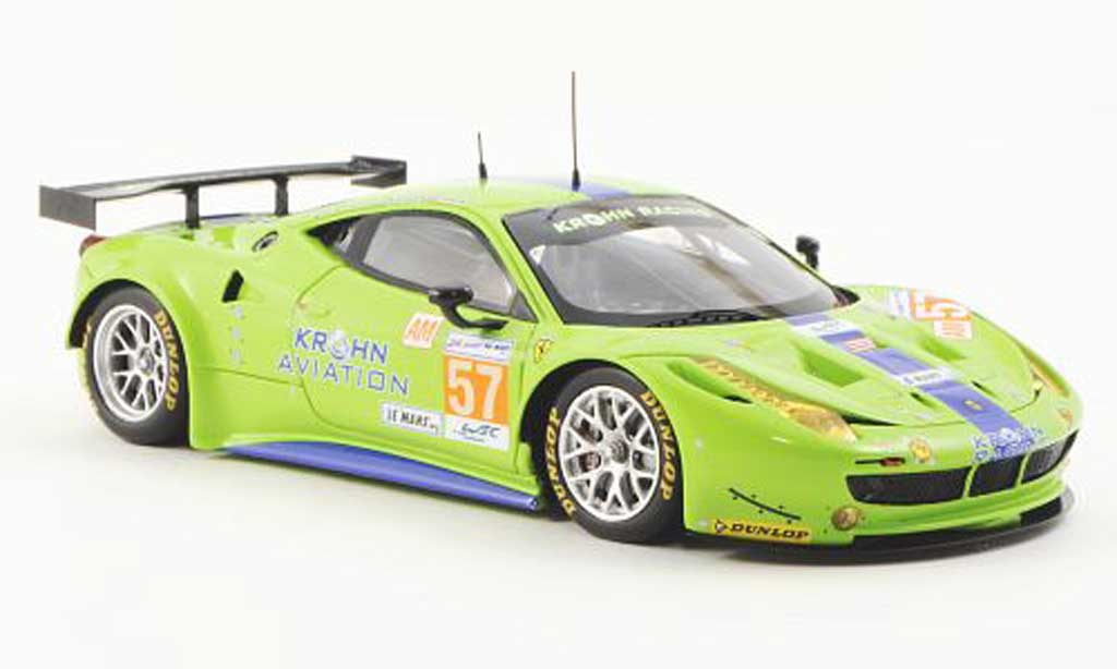 Ferrari 458 Italia GT2 1/43 Fujimi Italia GT2 No.57 Krohn Racing 24h Le Mans 2012 modelauto