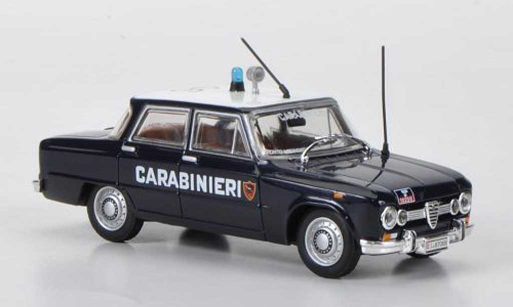Alfa Romeo Giulia 1600 1/43 Hachette 1600 Super Carabinieri 1970 modelauto