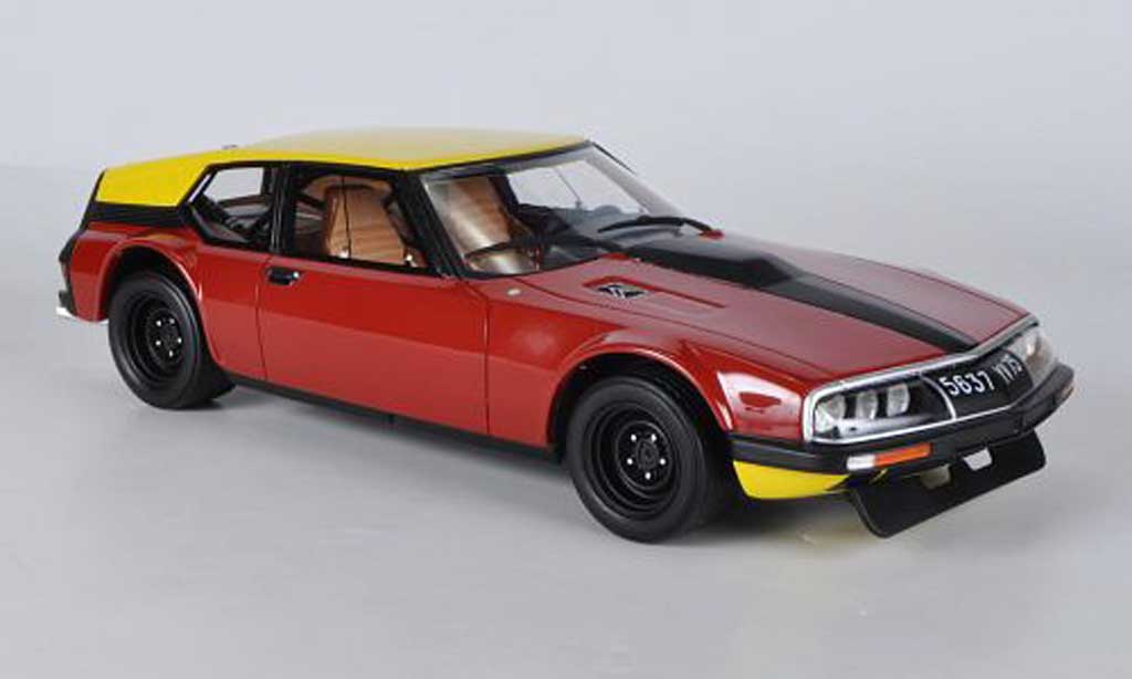 Citroen SM Proto Michelin 1/18 Ottomobile Proodo Michelin rood/geel/matt zwart modelauto