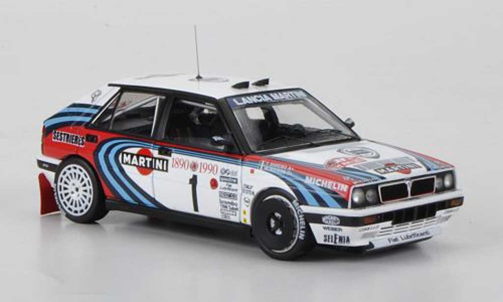 Lancia Delta HF Integrale 1/43 HPI HF Integrale 16V No.1 Martini M.Biasion / T.Siviero Rally Monte Carlo 1990 modelauto