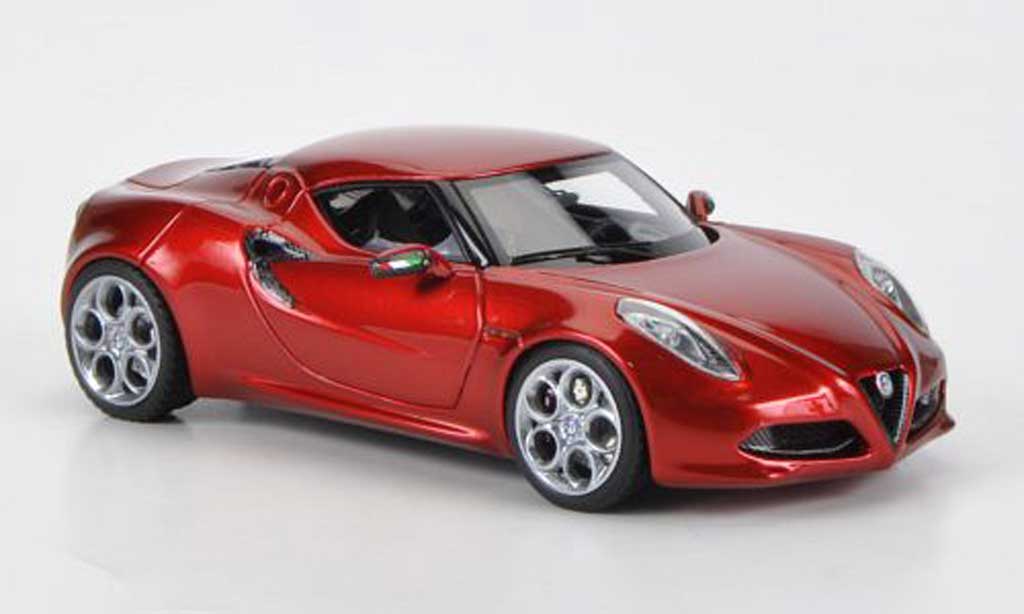 Alfa Romeo 4C 1/43 Look Smart Concept rood Villa D'Este 2012 modelauto