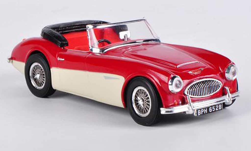 Austin Healey 3000 1/43 Vitesse offen tartan rood/ivory modelauto