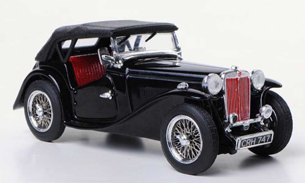 MG TC 1/43 Vitesse zwart RHD modelauto