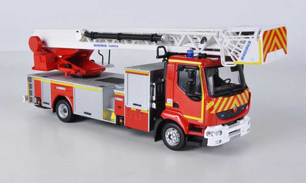 Renault Midlum 1/43 Eligor avec Magirus Drehleiter Brandweer pompier (F) modelauto