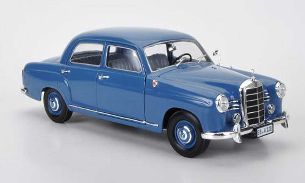 Mercedes 180 1/18 Revell (W120) Ponton blauw Sondermodell MCW limitierte Auflage 1008 Stuck modelauto