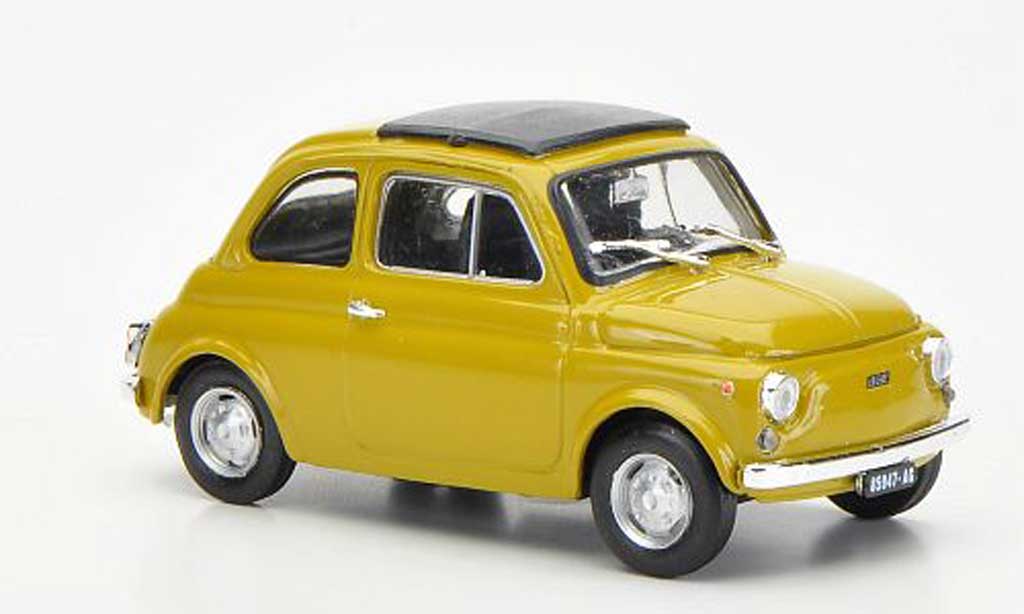 Fiat 500 R 1/43 Brumm R senf geschlossenes Faltdach 1972 modelauto