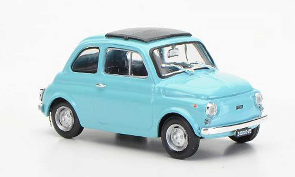 Fiat 500 R 1/43 Brumm R turkis geschlossenes Faltdach 1972 modelauto