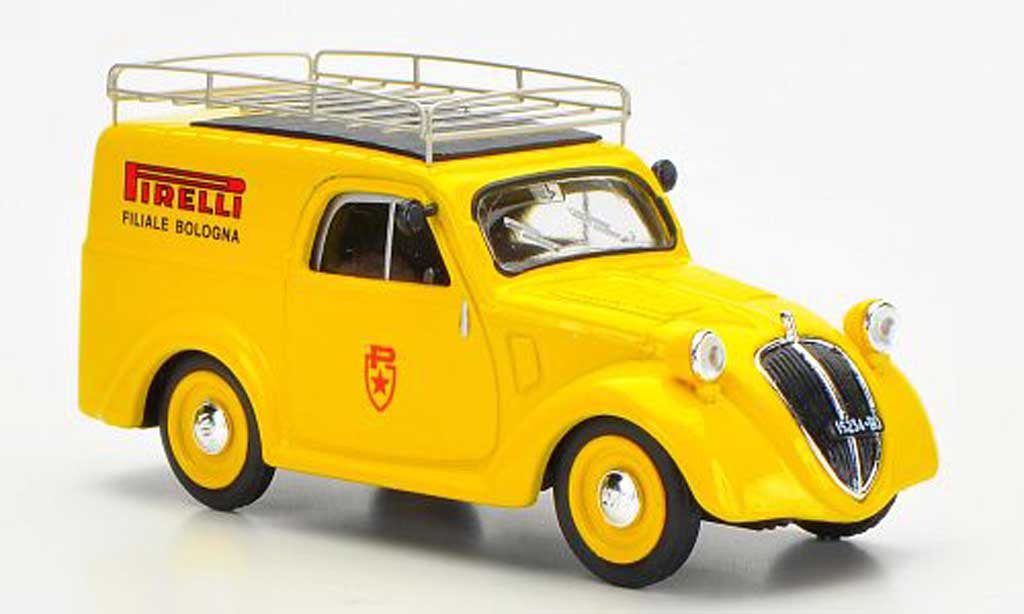 Fiat 500 B 1/43 Brumm B Furgoncino Pirelli Filiale di Bologna Assistenza Mille Miglia 1950 modelauto