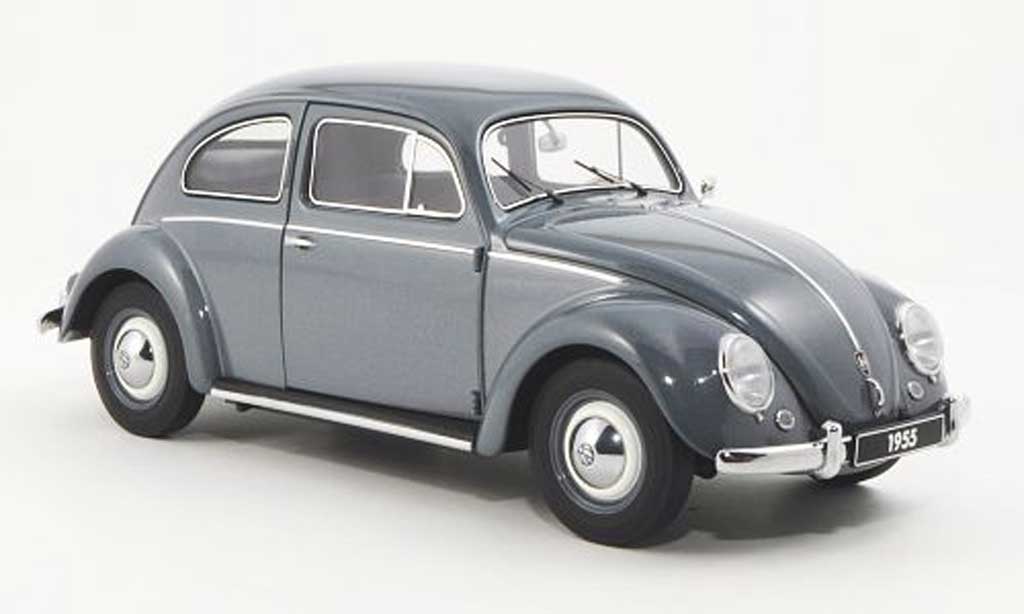 Volkswagen Kafer 1/18 Autoart blauwgrijs 1955 modelauto