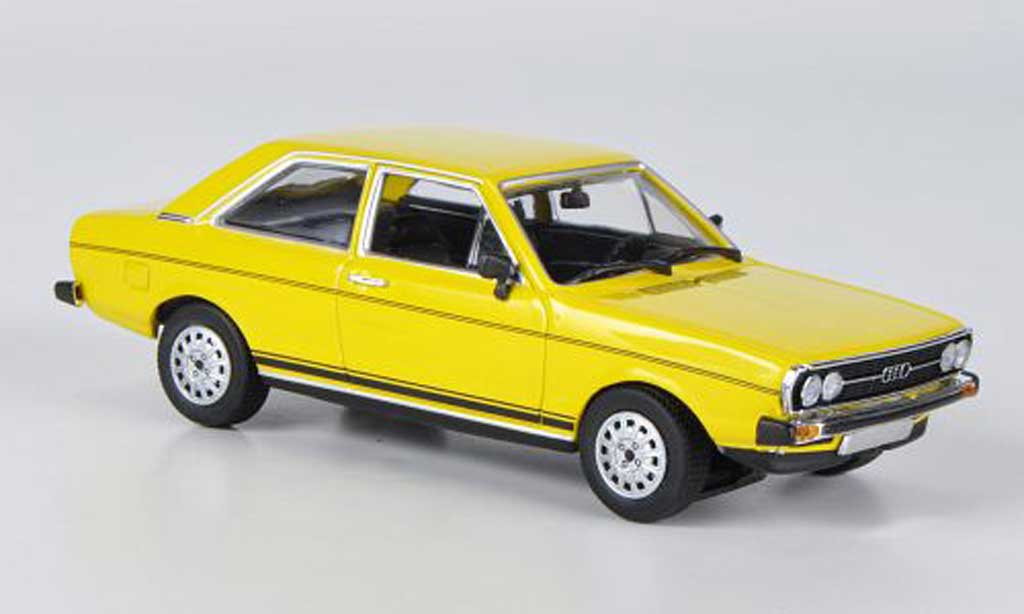Audi 80 1/43 Minichamps GT geel 1972 modelauto