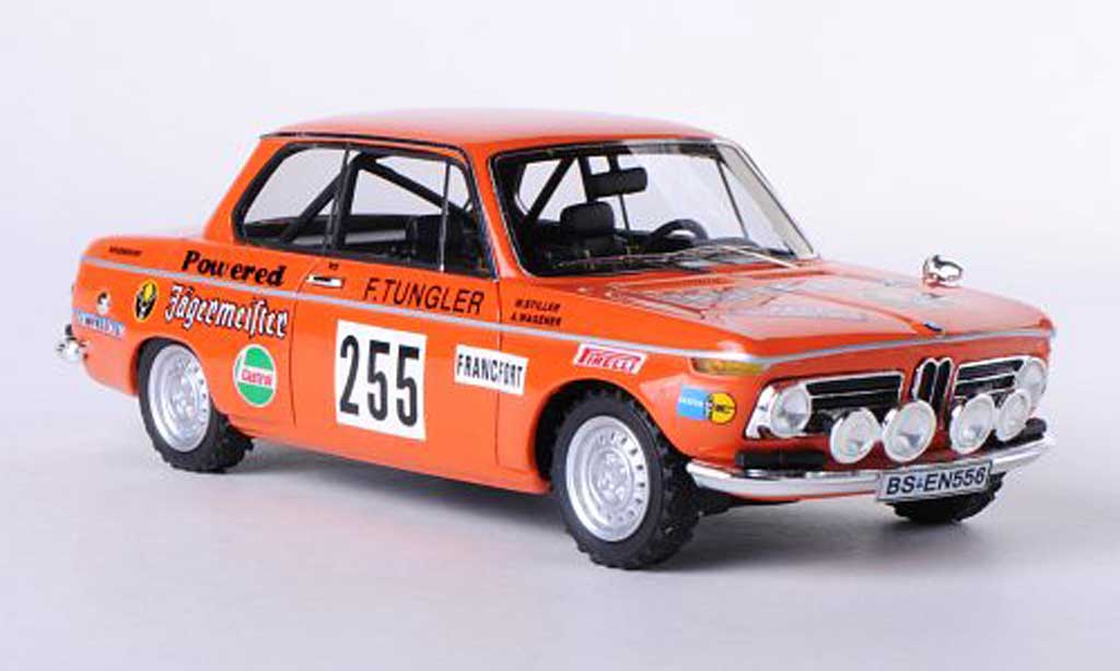 Bmw 2002 Ti 1/43 Neo Ti No.255 Jegermeister W.Stiller / A.Wagener Rally Monte Carlo 1973 modelauto