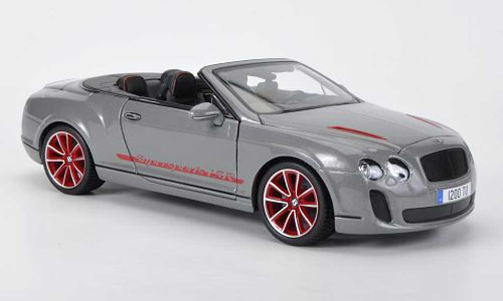 Bentley Continental Supersports 1/18 Burago Supersports Cabriolet ISR grijs Sondermodell modelauto