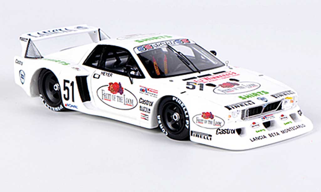 Lancia Beta Monte Carlo 1/43 Spark Monte Carlo No.51 Fruit of the Loom H.Heyer DRM Zolder 1980 modelauto