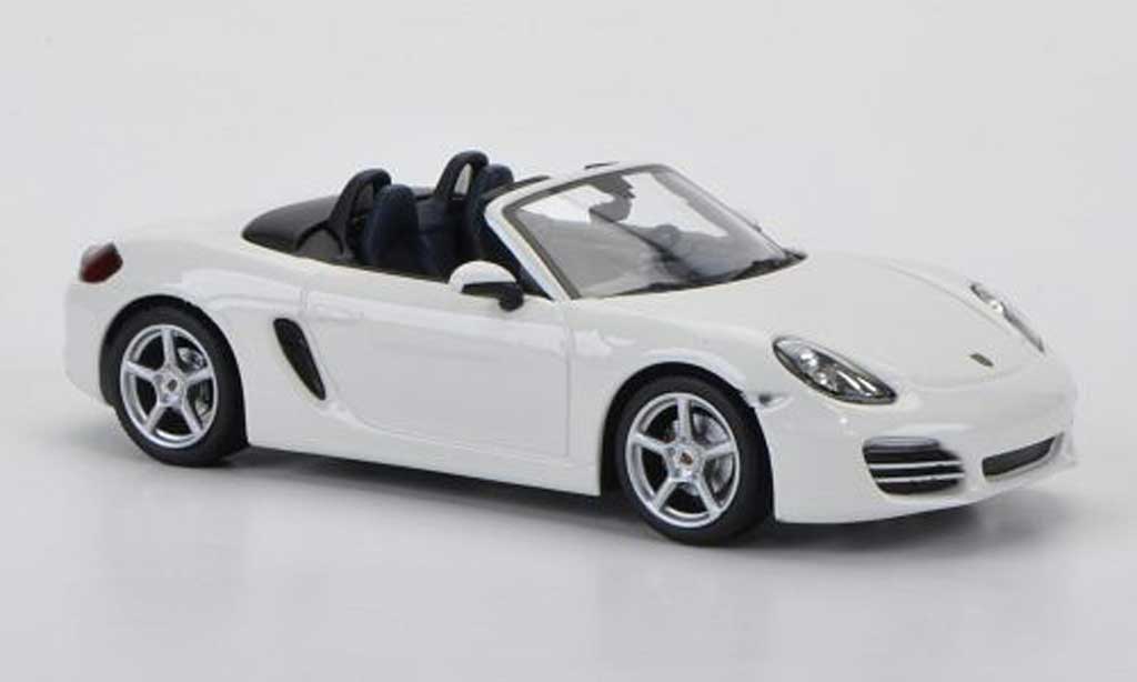 Porsche Boxster 1/43 Minichamps (987) wit 2012 modelauto