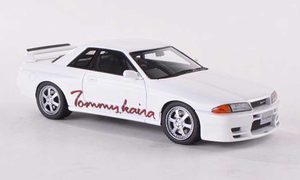 Nissan Skyline R32 1/43 HPI R32 Tommykaira R wit RHD modelauto