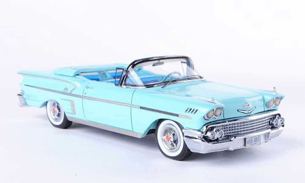 Chevrolet Bel Air 1958 1/43 Neo 1958 Impala Cabriolet turkis modelauto