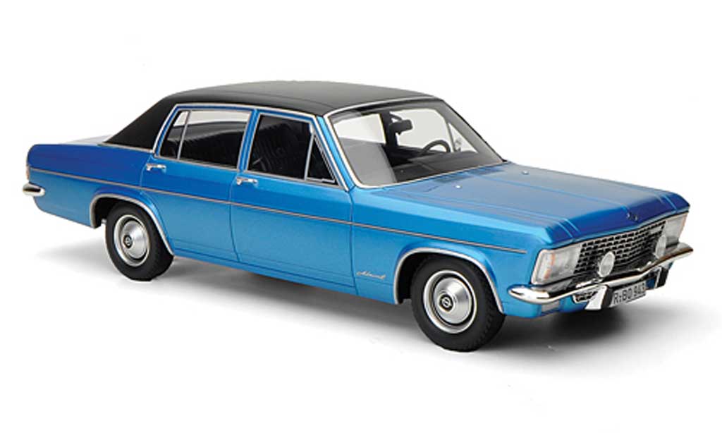Opel Admiral 1/18 BoS Models B 2800S blauw/zwart limitierte Auflage 1.000 1971 modelauto