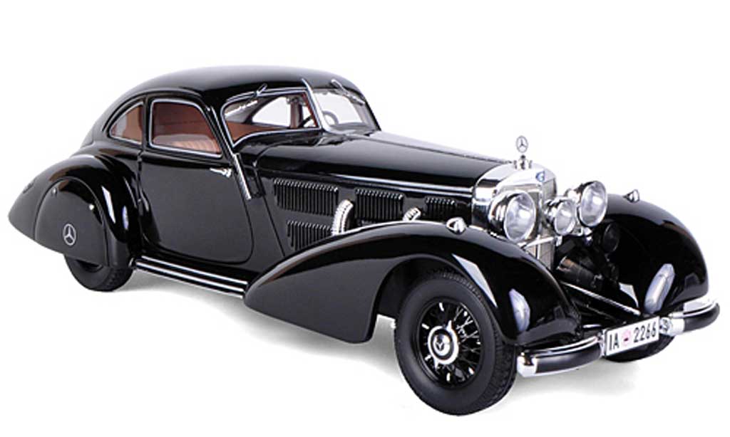 Mercedes 540 K 1/18 BoS Models K Autobahn-Kurier zwart limitierte Auflage 2.000 Stuck 1935 modelauto