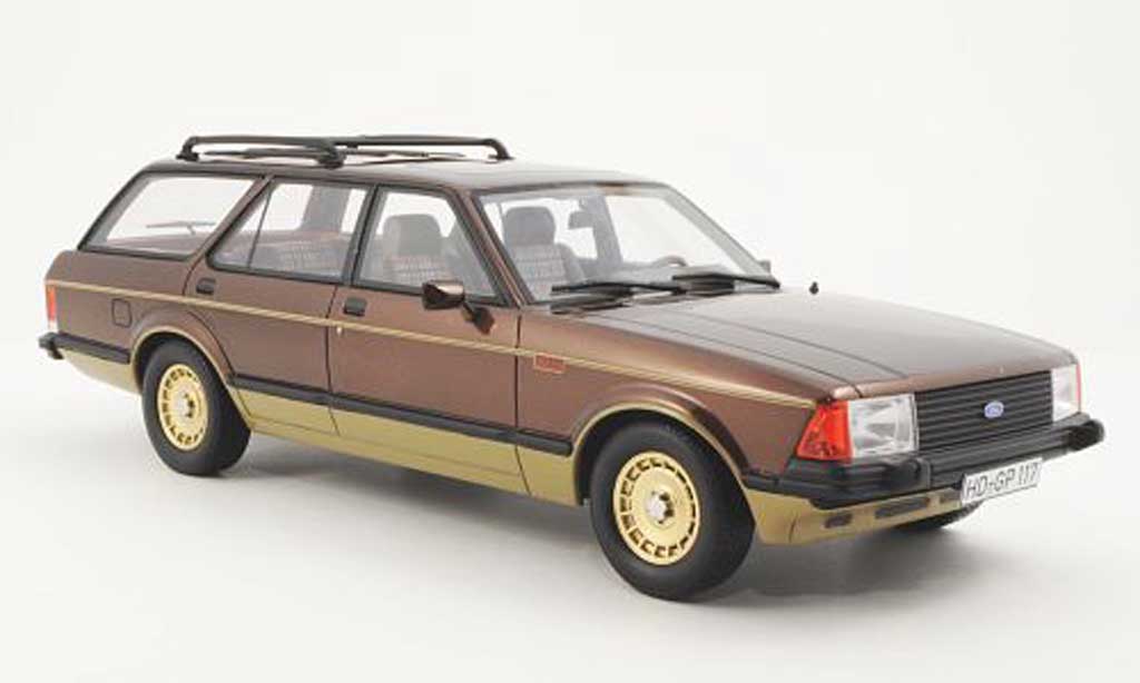 Ford Granada 1/18 BoS Models MKII Turnier Chasseur bruin-met./gold limitierte Auflage 1.000 1980 modelauto