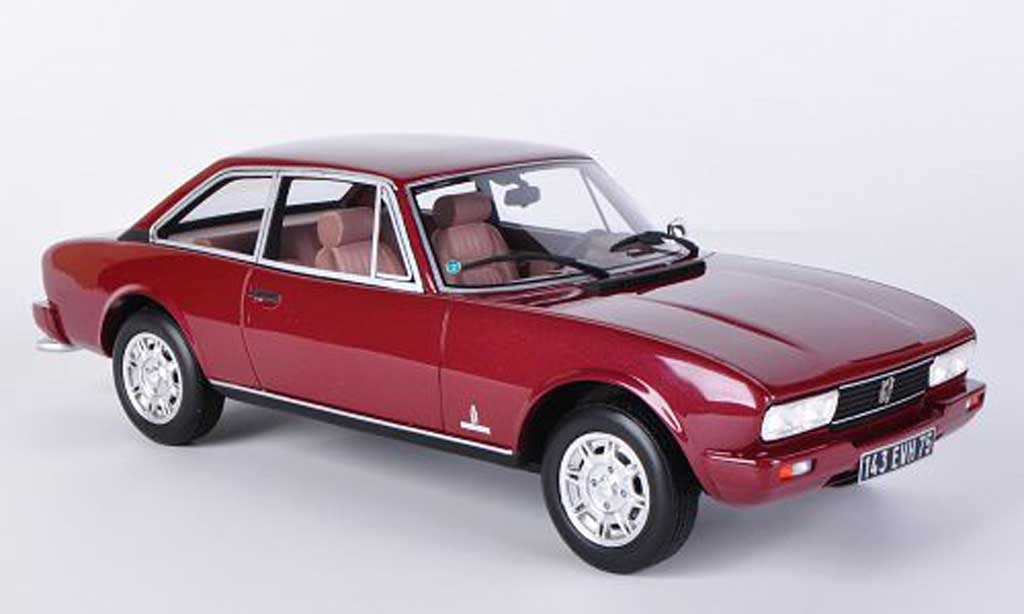 Peugeot 504 coupe 1/18 Ottomobile coupe V6 TI Coupe rood modelauto