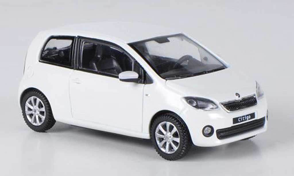 Skoda Citigo 1/43 Abrex wit 3-portes 2012 modelauto