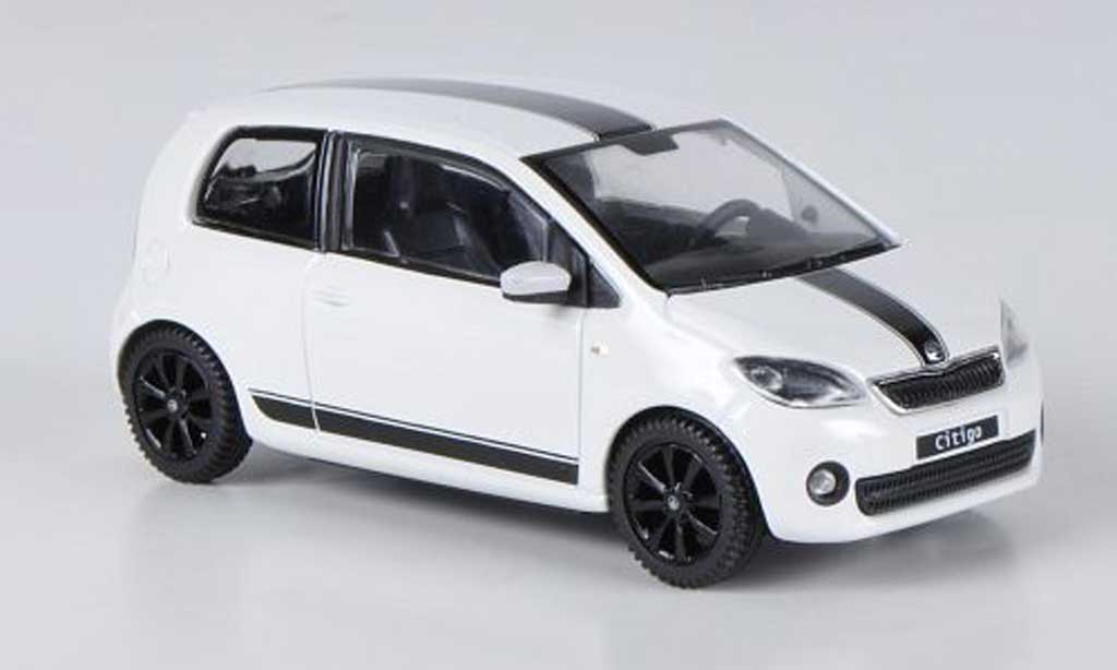 Skoda Citigo 1/43 Abrex wit Sport Design 3-portes 2012 modelauto