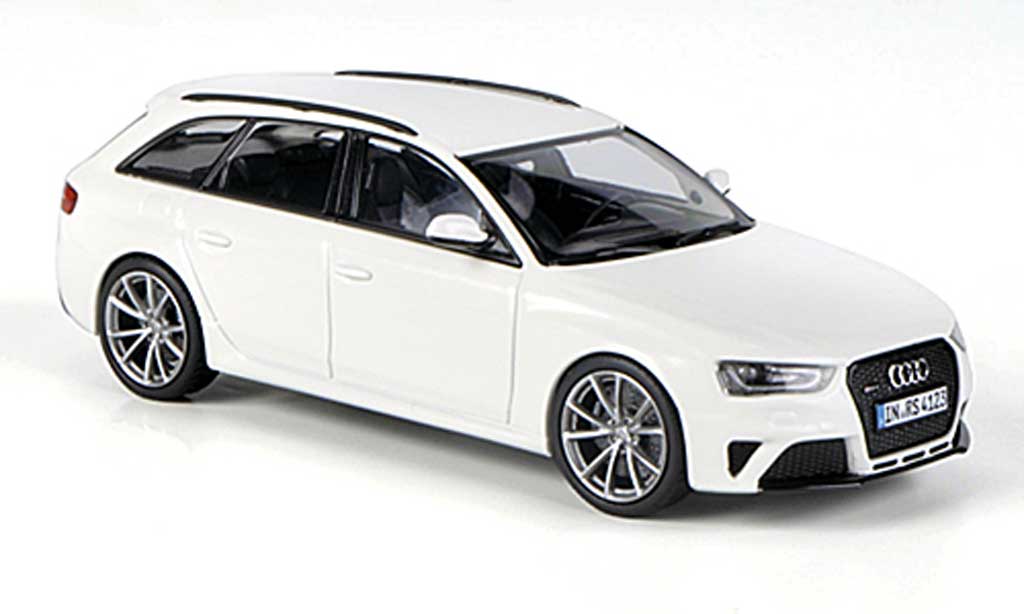 Audi RS4 1/43 Minichamps Avant (Typ B8) wit 2012 modelauto