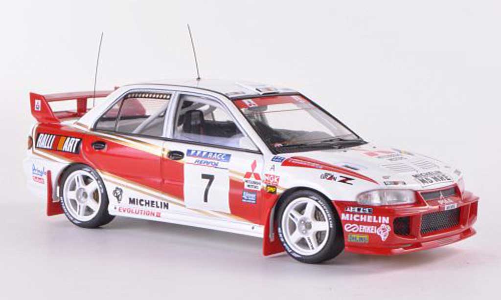 Mitsubishi Lancer Evolution III 1/43 HPI Evolution III No.7 RalliArt T.Makinen / J.Repo Rally Catalunya 1996 modelauto