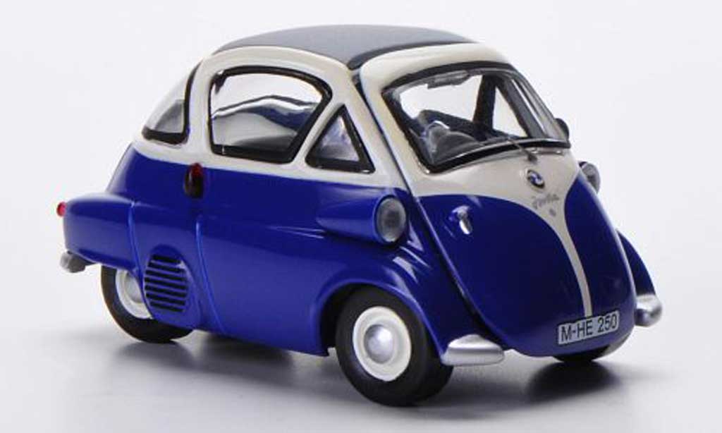 Bmw Isetta 1/43 Schuco blauw/wit modelauto