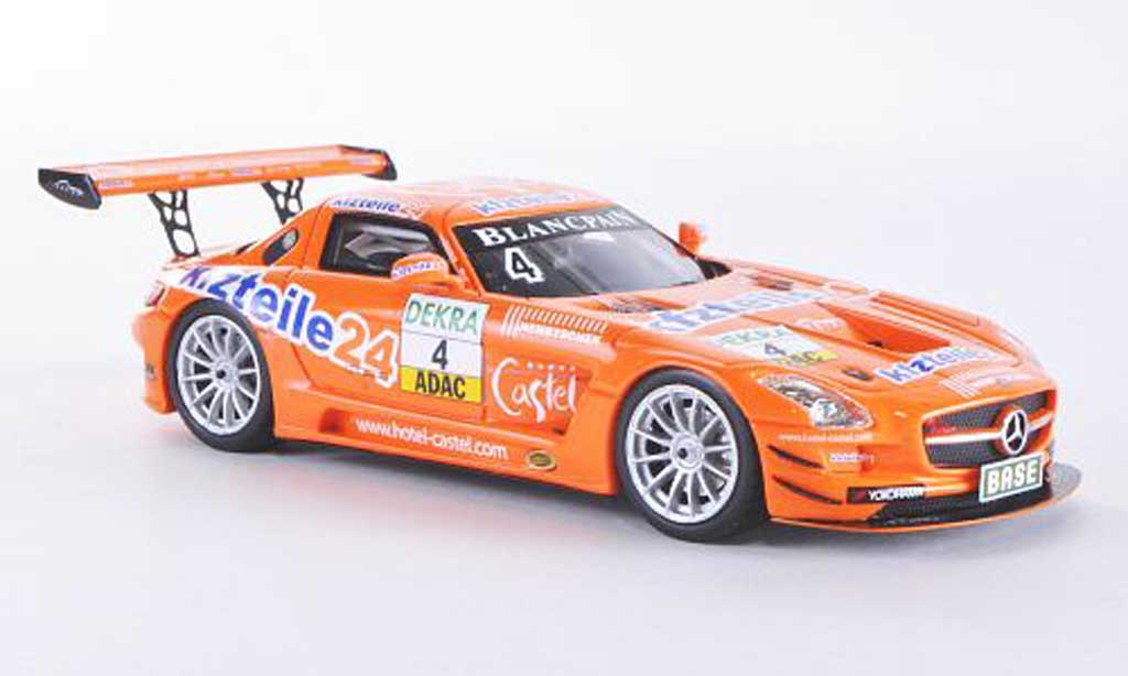 Mercedes SLS 1/43 Schuco AMG GT3 No.4 kfzteile24 MS Racing Team Stoll / Dobitsch ADAC GT Masters-Saison 2012 modelauto