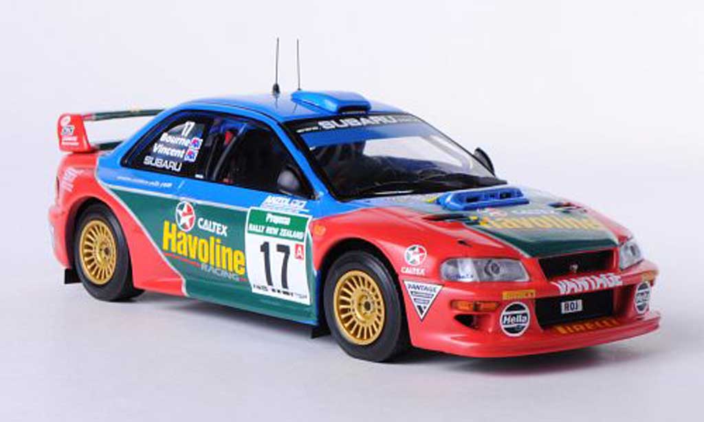 Subaru Impreza WRC 1/43 IXO WRC No.17 Team P.Bourne / G.Vincent Rally Neuseeland 2000 modelauto