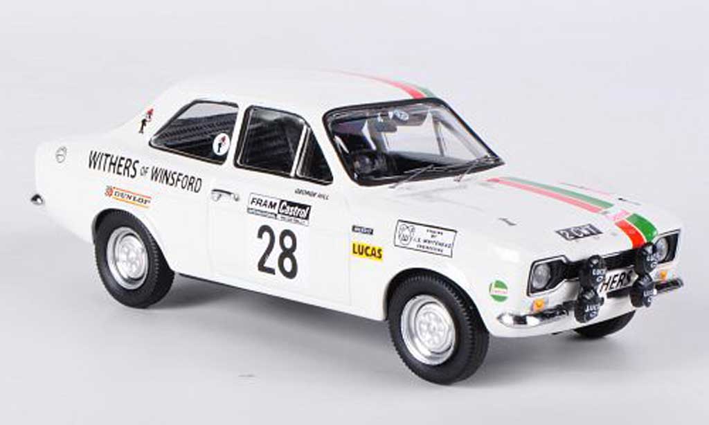 Ford Escort MK1 1/43 Trofeu MK1 Mexico No.28 Withers of WinsWelsh Rally 1972 Hill/Wood modelauto