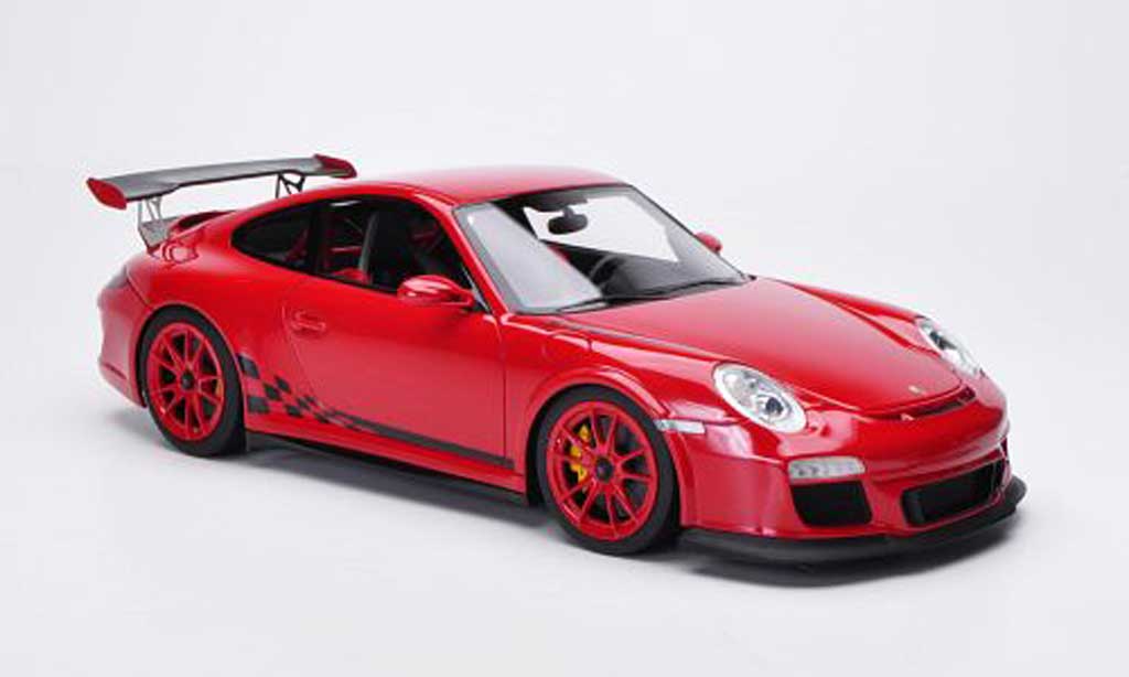 Porsche 997 GT3 RS 1/18 FrontiArt GT3 RS 2010 rood/zwart modelauto