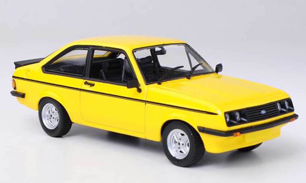 Ford Escort RS 2000 1/43 Minichamps RS 2000 MkII geel RHD 1976 modelauto