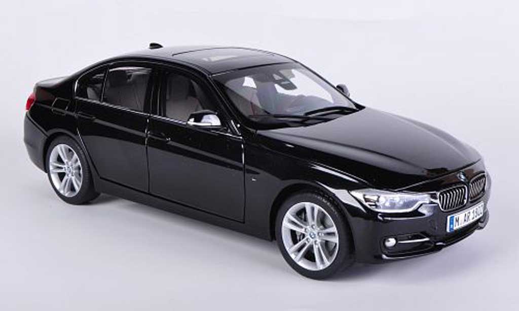 Bmw 335 F30 1/18 Paragon F30 3er Sedan zwart 2012 modelauto