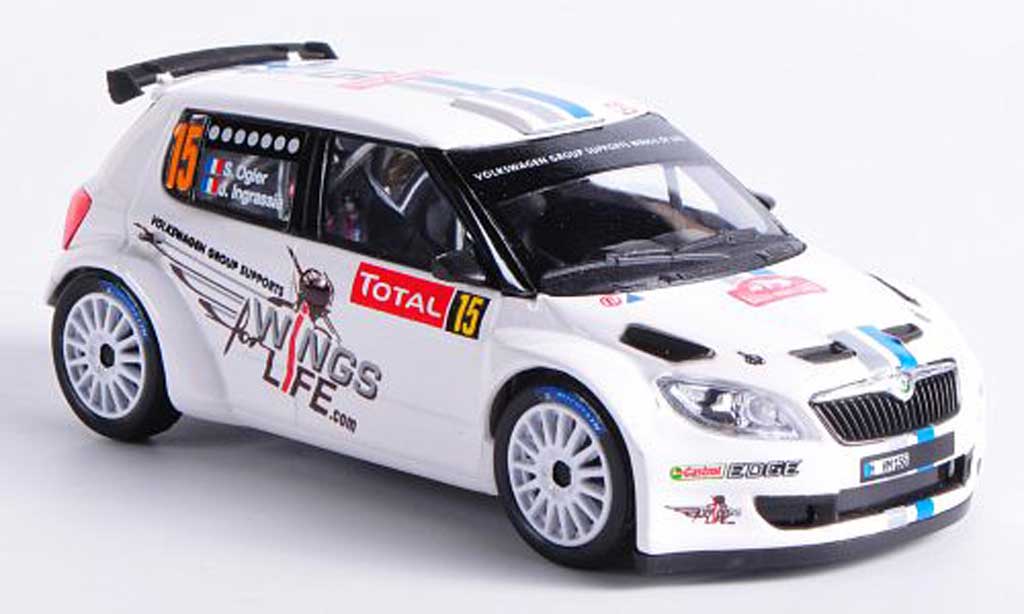 Skoda Fabia S2000 1/43 Abrex S2000 No.15 S.Ogier / J.Ingrassia Rally Monte Carlo 2012 modelauto
