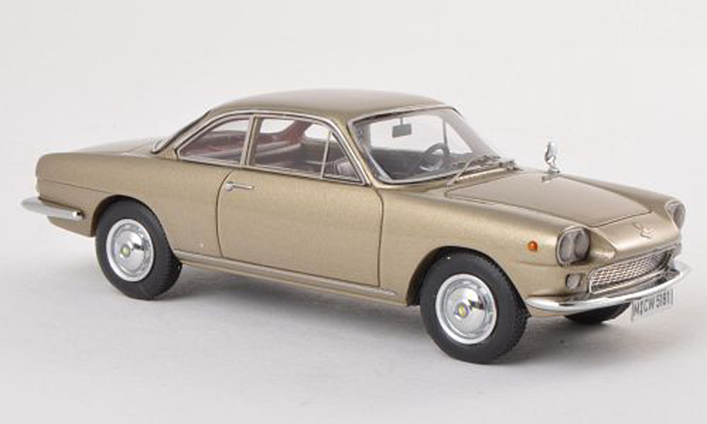 NSU 1500 TS 1/43 Neo TS Neckar Siata zwart-beige limitee edition 300 piece 1963 modelauto