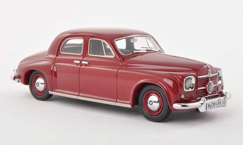 Rover P4 75 1/43 Neo zwart-rood RHD limitee edition 300 piece 1949 modelauto