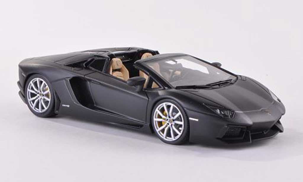 Lamborghini Aventador Roadster 1/43 Look Smart Roadster LP700-4 mattzwart modelauto
