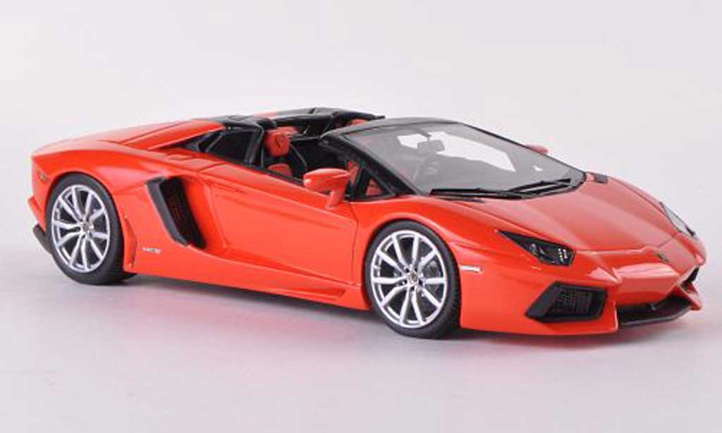 Lamborghini Aventador Roadster 1/43 Look Smart Roadster LP700-4 oranje modelauto