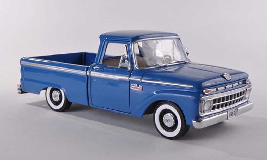 Ford F1 1/18 Sun Star 00 Douane Cab Pickup blauw 1965 modelauto