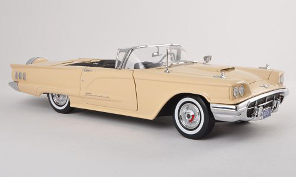 Ford Thunderbird 1960 1/18 Sun Star 1960 Cabriolet beige modelauto