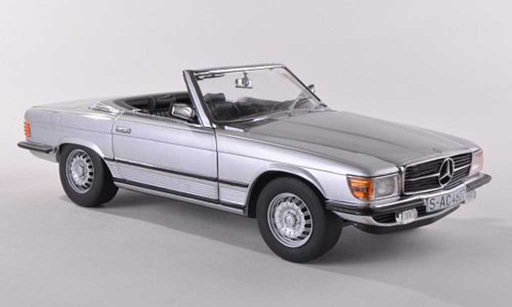 Mercedes 350 SL 1/18 Sun Star SL (R107) grijs 1977 modelauto