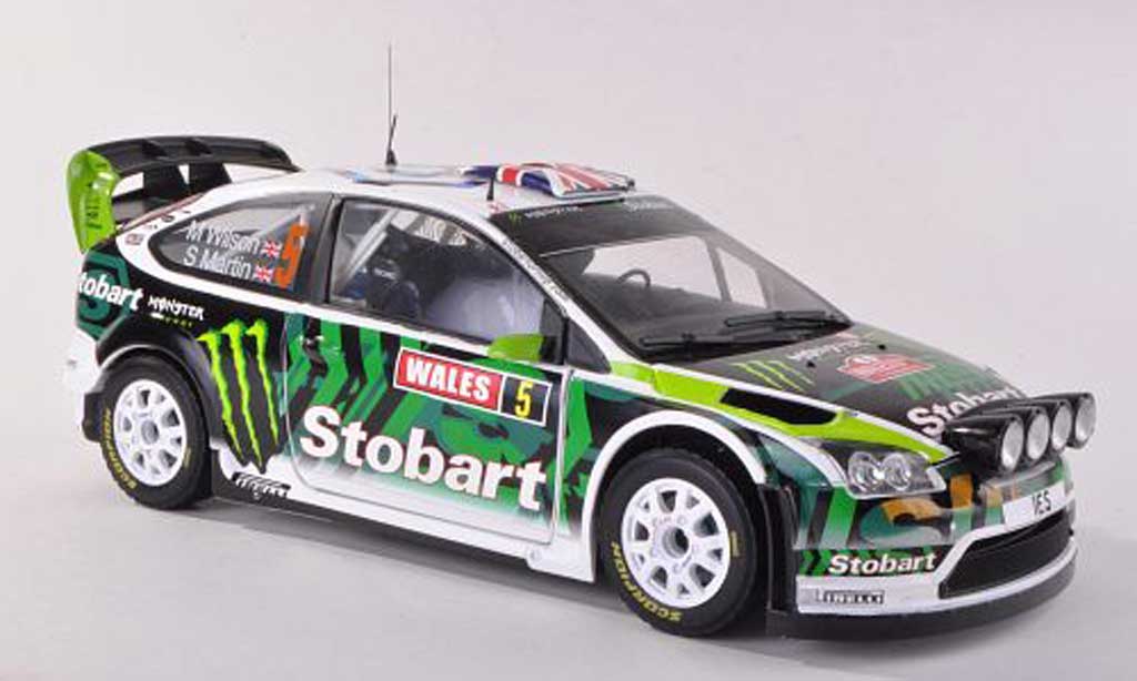 Ford Focus RS WRC 1/43 Sun Star RS WRC 2008 No.5 Stobart/Monster Rally Grande-Bretagne 2010 M.Wilson/S.Martin modelauto